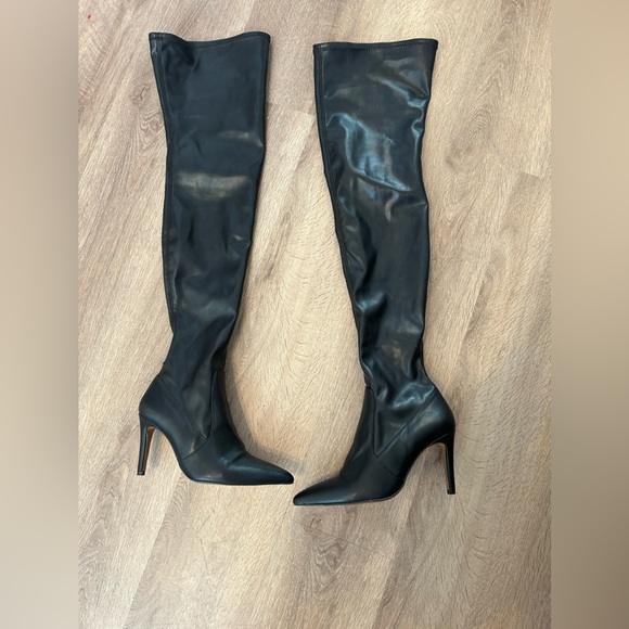 L'Intervalle Black Over-the-Knee Boots - Picture 2 of 8